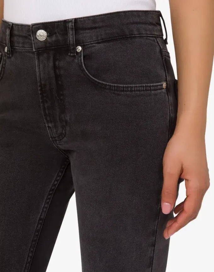 Cotton denim flare pants Cotton denim flare pants