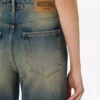 Cotton denim flare pants Cotton denim flare pants