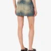 Cotton denim miniskirt