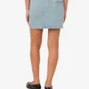 Cotton denim miniskirt