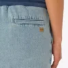 Cotton denim miniskirt