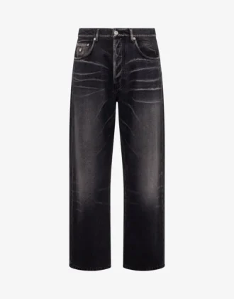 Cotton denim pants
