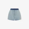 Cotton denim shorts