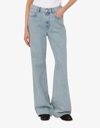 Cotton denim trousers