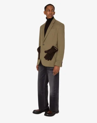 Cotton diagonal jacket