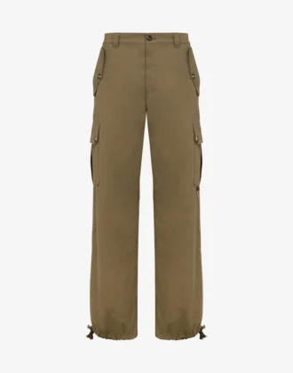 Cotton diagonal pants