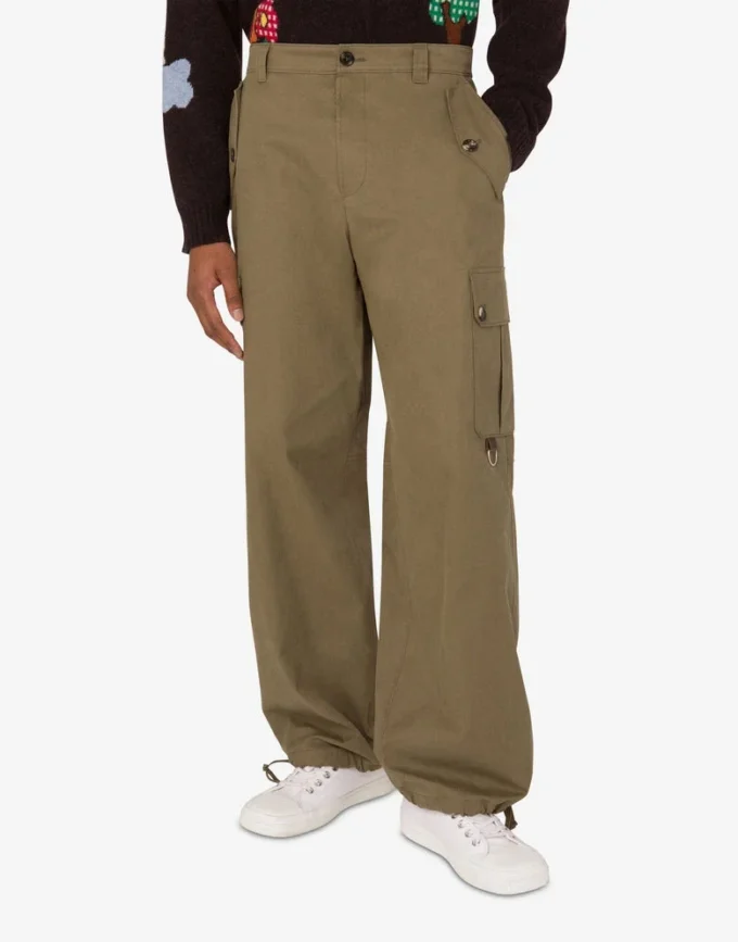 Cotton diagonal pants Cotton diagonal pants