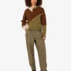 Cotton diagonal pants