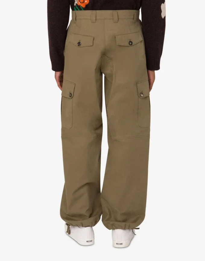 Cotton diagonal pants Cotton diagonal pants