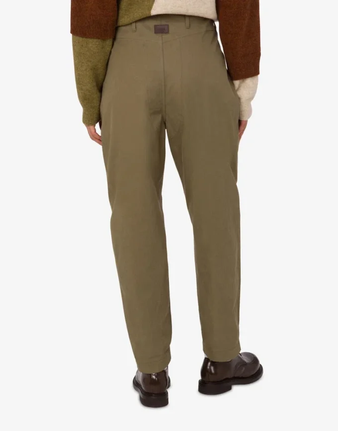 Cotton diagonal pants