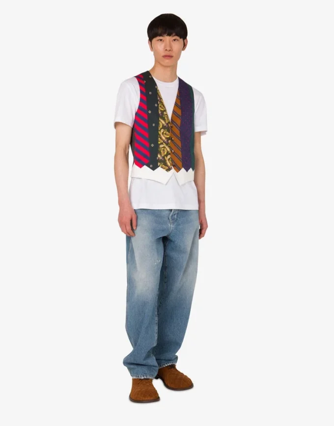Cotton gabardine vest Archive Cotton gabardine vest Archive