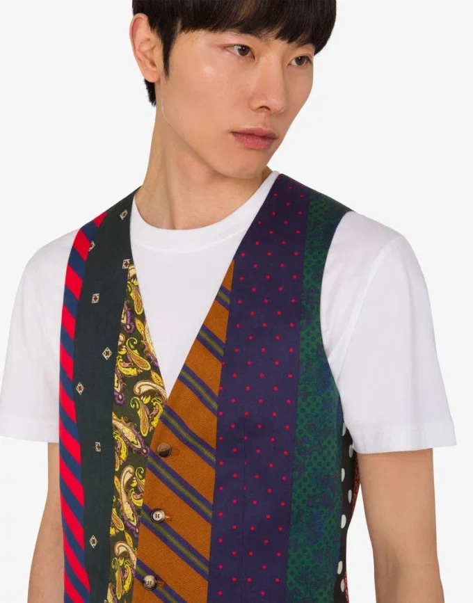 Cotton gabardine vest Archive Cotton gabardine vest Archive