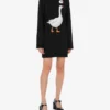 Cotton Knit Dress Goose