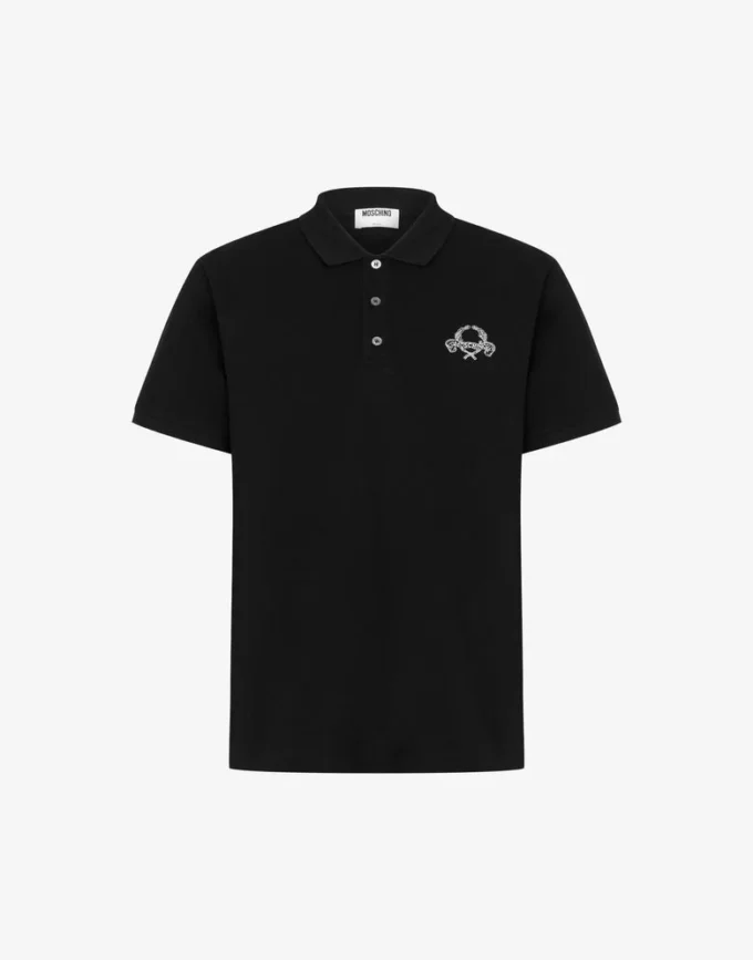 Cotton pique polo shirt Laurel Crown