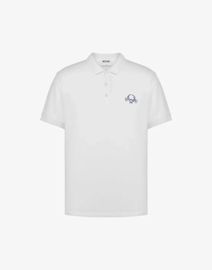 Cotton pique polo shirt Laurel Crown