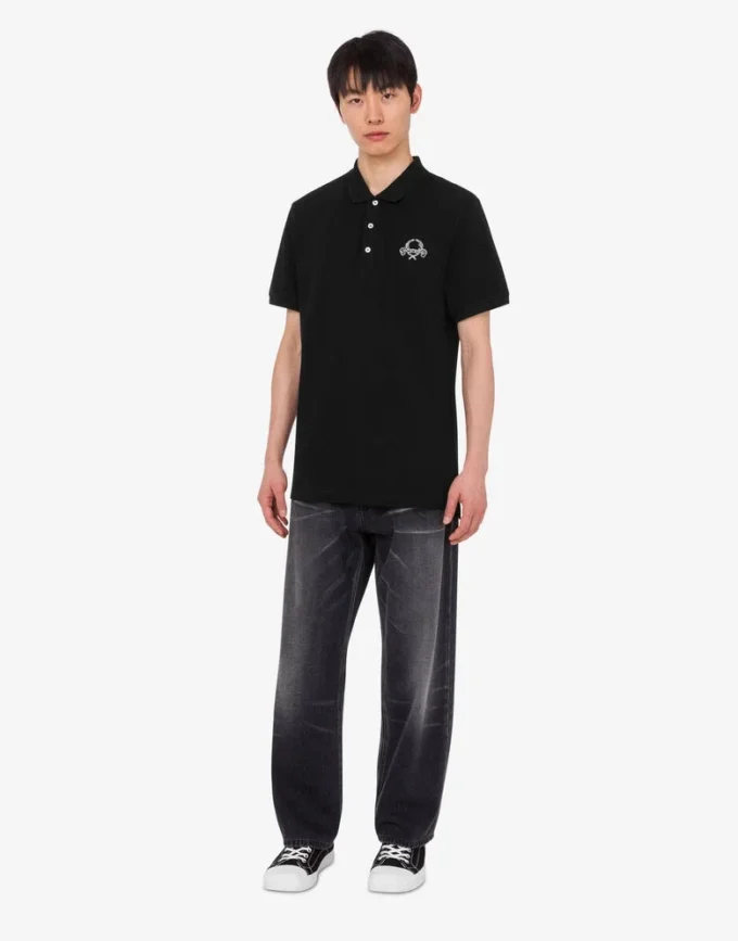 Cotton pique polo shirt Laurel Crown