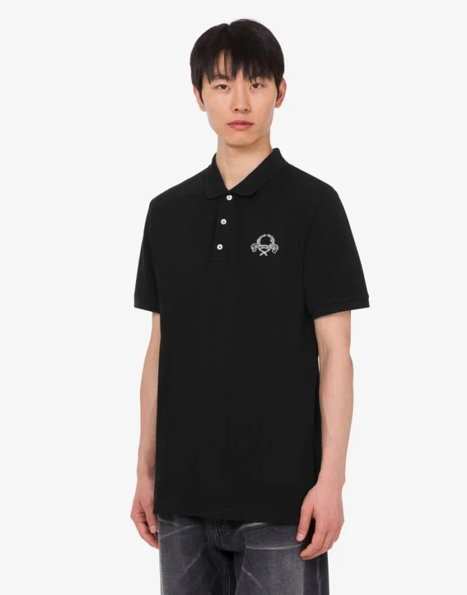 Cotton pique polo shirt Laurel Crown