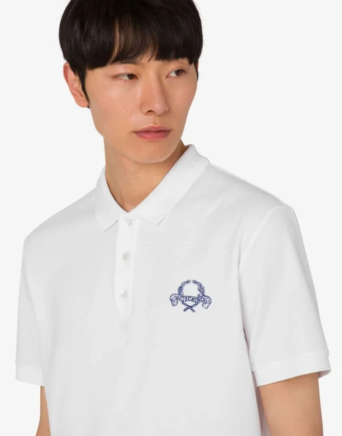 Cotton pique polo shirt Laurel Crown