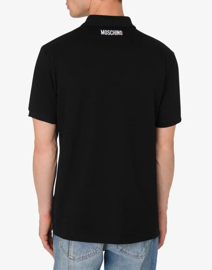 Cotton Piquet Polo Goose Embroidery