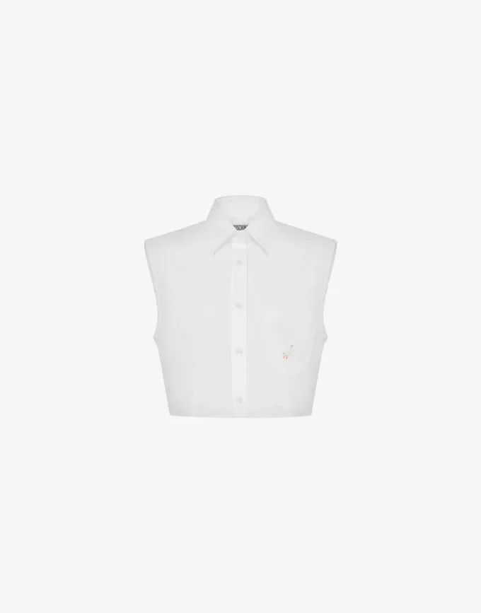 Cotton poplin crop shirt Goose