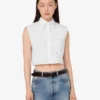 Cotton poplin crop shirt Goose
