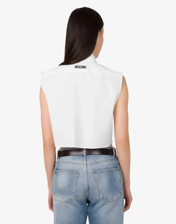 Cotton poplin crop shirt Goose