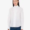 Cotton poplin jacquard shirt