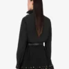Cotton poplin jacquard shirt