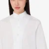 Cotton poplin jacquard shirt