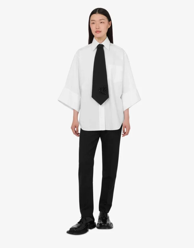 Cotton poplin shirt