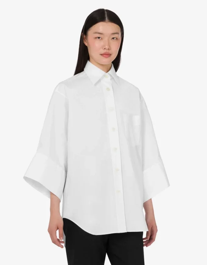 Cotton poplin shirt