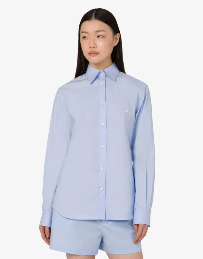 Cotton poplin shirt Goose