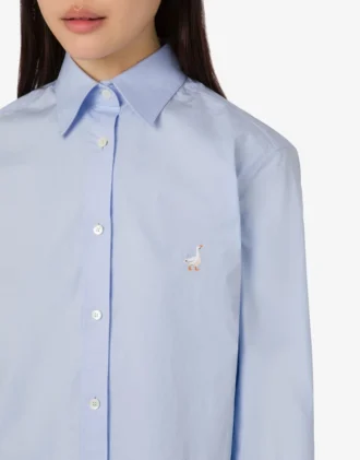 Cotton poplin shirt Goose