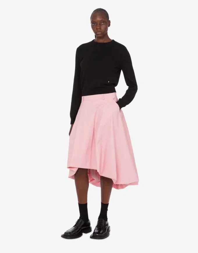 Cotton poplin skirt