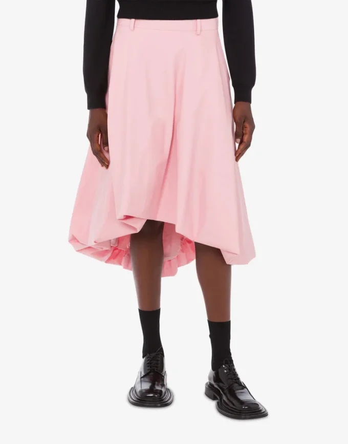 Cotton poplin skirt