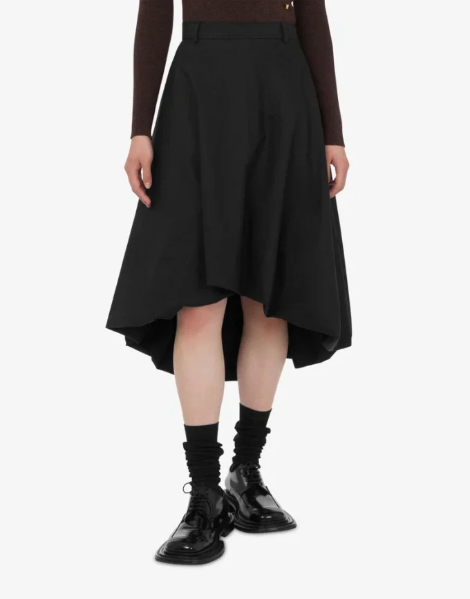 Cotton poplin skirt