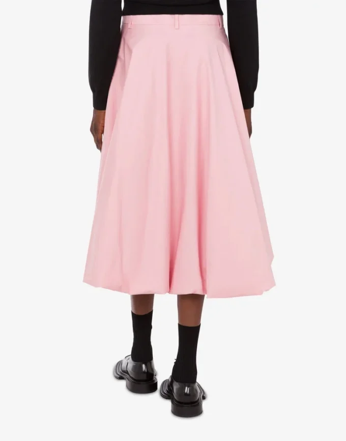 Cotton poplin skirt