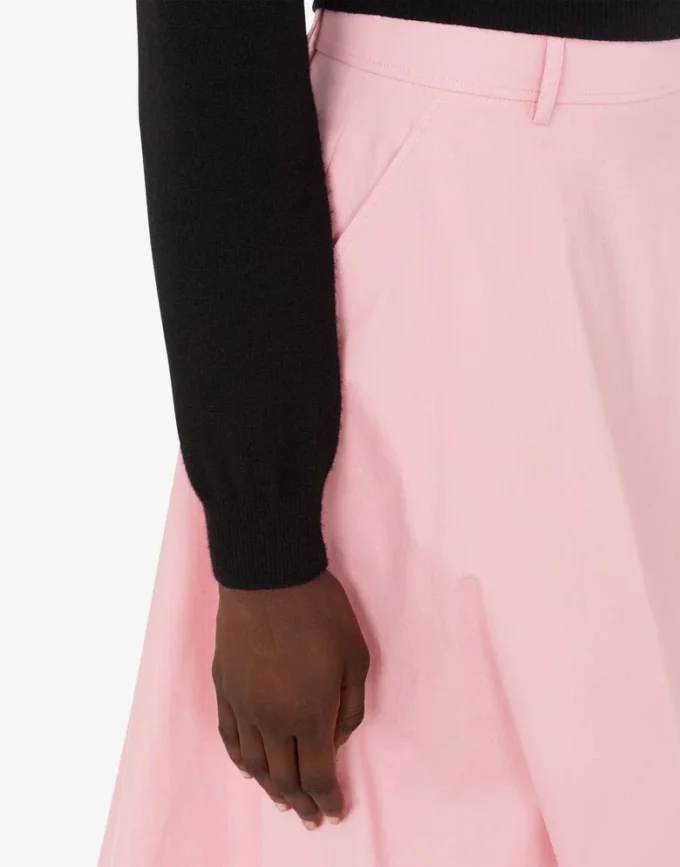 Cotton poplin skirt