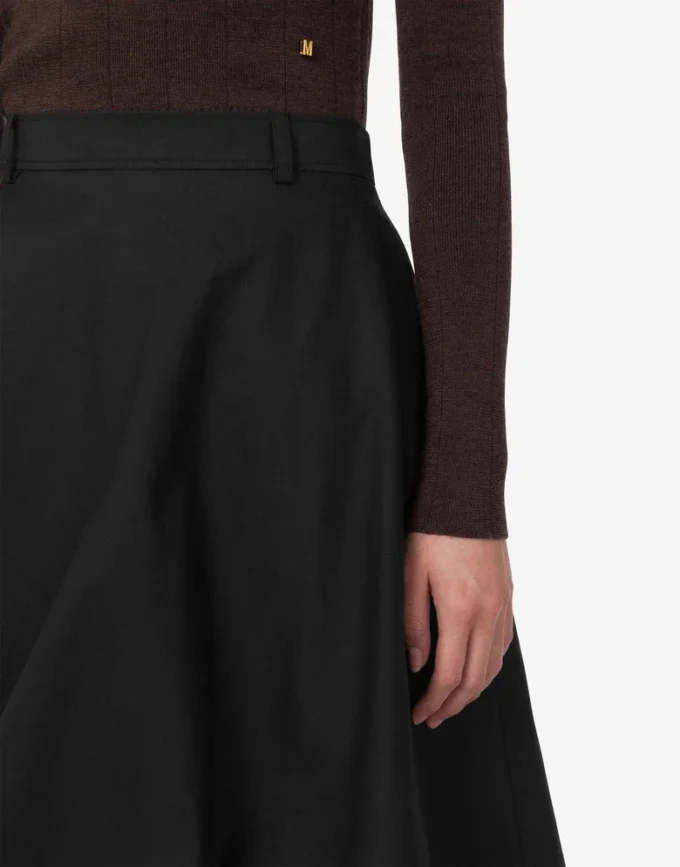 Cotton poplin skirt