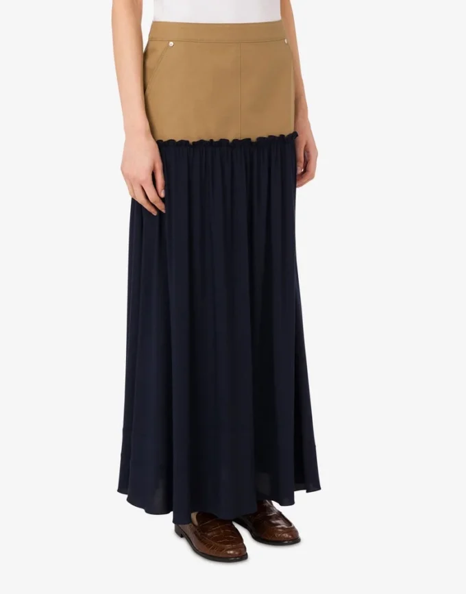 Cotton twill skirt