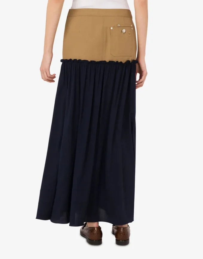 Cotton twill skirt