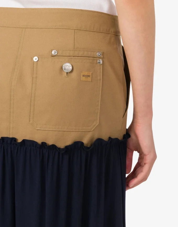 Cotton twill skirt