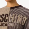 Crop pullover in intarsia wool blend
