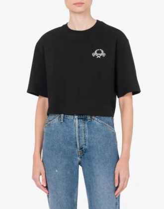 Cropped T-shirt Laurel Crown Logo