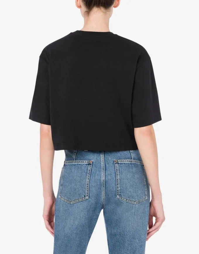 Cropped T-shirt Laurel Crown Logo