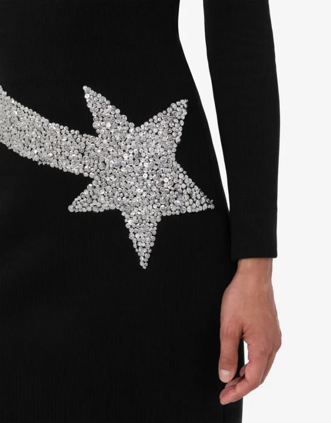 Decorated cotton blend dress Decorated cotton blend dress