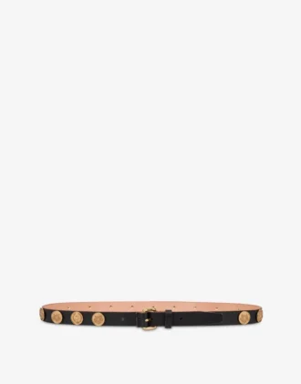 Decorated cowhide belt