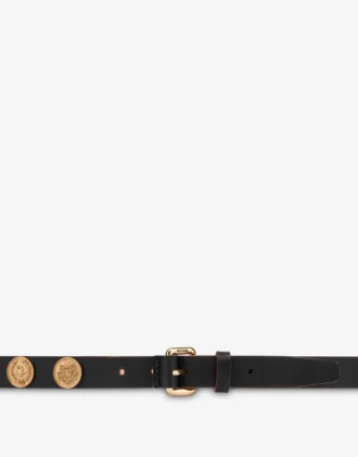 Decorated cowhide belt