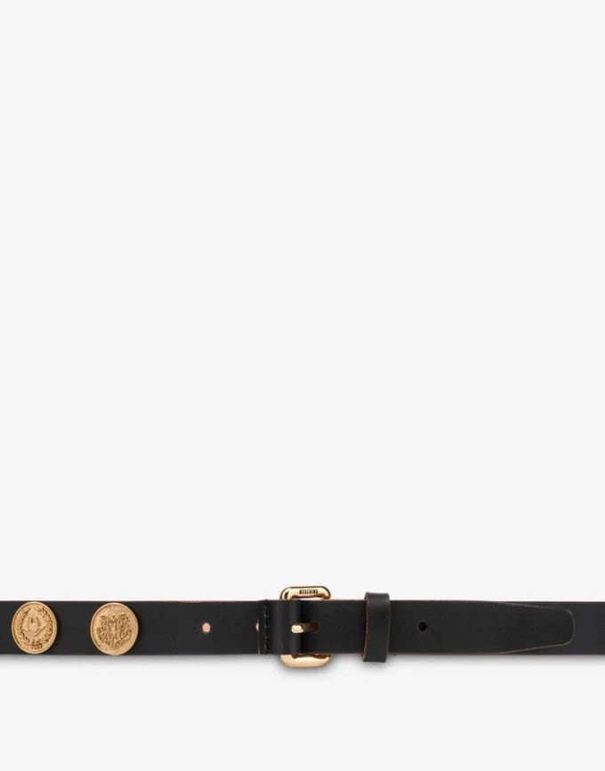 Decorated cowhide belt