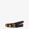 Decorated cowhide belt